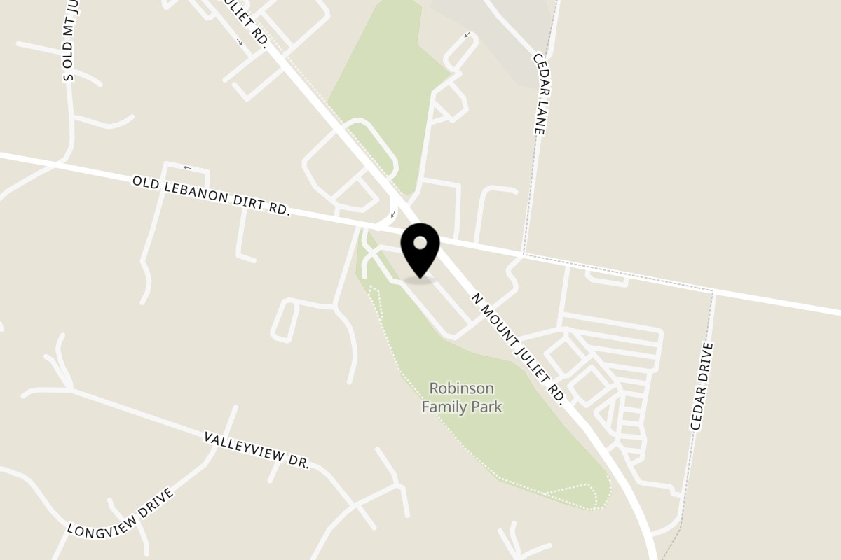 Map showing the location of Campione's Taste of Chicago Campione's - Mt Juliet on 1410 N Mt Juliet Rd #101 in Mt. Juliet